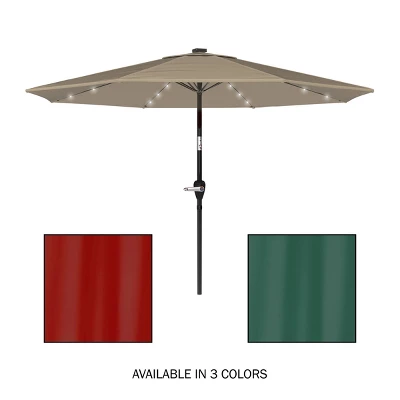 Nature Spring Tilting Patio Umbrella With Solar LED Lights - 10', Sand 4 Nature Spring Tilting Patio Umbrella With Solar LED Lights - 10', Sand - Image 2