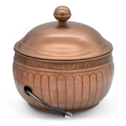 La Jolla Copper Finish Hose Pot With Lid - Good Directions -Sunnydaze Decor Store GUEST db93bede fa6a 4703 917f 3726e79a0902