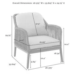 Haven 4pc Outdoor Wicker Conversation Set - Light Gray - Crosley 35 Haven 4pc Outdoor Wicker Conversation Set - Light Gray - Crosley -Sunnydaze Decor Store GUEST ddc8692a c583 43a6 b0d6 727ce783cb43