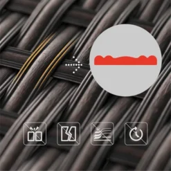 Captiva Designs 7pc Steel & Wicker Outdoor Square Fire Pit Furniture Set With Cushions 18 Captiva Designs 7pc Steel & Wicker Outdoor Square Fire Pit Furniture Set With Cushions -Sunnydaze Decor Store GUEST de72dba4 201e 4b5a 8e03 1bd1c38d90ba