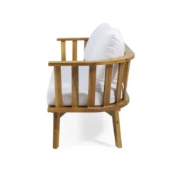 Solano Outdoor Wooden Loveseat With Cushions - White/Teak - Christopher Knight Home 12 Solano Outdoor Wooden Loveseat With Cushions - White/Teak - Christopher Knight Home -Sunnydaze Decor Store GUEST df0cde68 9140 45ca a664 5d63489bbe71