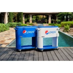 Permasteel 80qt Pepsi Oval Sporty Outdoor Cooler Cart -Sunnydaze Decor Store GUEST df2f5a5f 1998 4e7c 963b c6f1e0a15041