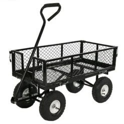 Sunnydaze Decor Sunnydaze Outdoor Lawn And Garden Heavy-Duty Durable Steel Mesh Utility Wagon Cart With Removable Sides 27 Sunnydaze Decor Sunnydaze Outdoor Lawn And Garden Heavy-Duty Durable Steel Mesh Utility Wagon Cart With Removable Sides -Sunnydaze Decor Store GUEST df6ec4d7 2009 4220 8301 350735233522