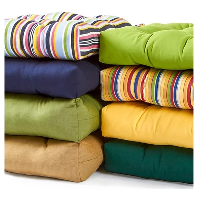 Outdoor Solid Navy Sunbrella Seat Cushion - Kensington Garden 5 Outdoor Solid Navy Sunbrella Seat Cushion - Kensington Garden - Image 3