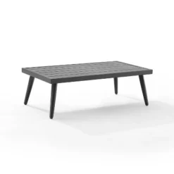 Dover 2pc Outdoor Rope Conversation Set With Loveseat & Coffee Table - Charcoal/Matte Black - Crosley -Sunnydaze Decor Store GUEST e08e9929 4fa5 473b a91f 6b78216bf18e