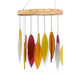 Home & Garden Desert Sands Windchime - One Windchime 17 Inches - Garden Decor - Geblueg170 - Glass - Multicolored
