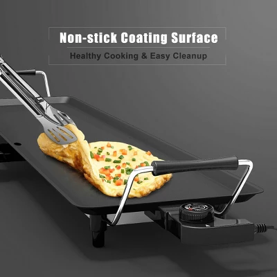 Electric Teppanyaki Table Top Grill Griddle BBQ Barbecue Nonstick Camping 6 Electric Teppanyaki Table Top Grill Griddle BBQ Barbecue Nonstick Camping - Image 4