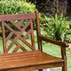 Outdoor Poplar Wood Loveseat Bench - Natural - Captiva Designs 11 Outdoor Poplar Wood Loveseat Bench - Natural - Captiva Designs -Sunnydaze Decor Store GUEST e452ff88 7492 47fd b84c 5c74f3d359c9