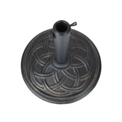33lb Oakland Living Bronze And Black Round Cement Umbrella Stand -Sunnydaze Decor Store GUEST e5e9e329 fcee 49dc 8872 64dbca3e7dee