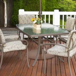 Costway Patio 50LBS Umbrella Base Market Umbrella Stand Wheels Handle Brown -Sunnydaze Decor Store GUEST e5f36051 8450 4679 82bb 2dfbfcfa3379