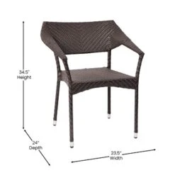 Flash Furniture Jace Set Of 4 Commercial Grade Stacking Patio Chairs, All Weather PE Rattan Wicker Patio Dining Chairs 19 Flash Furniture Jace Set Of 4 Commercial Grade Stacking Patio Chairs, All Weather PE Rattan Wicker Patio Dining Chairs -Sunnydaze Decor Store GUEST e62575ff 27fd 4fa4 a7e7 e9d30468ad3c
