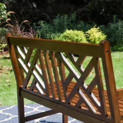 Outdoor Poplar Wood Loveseat Bench - Natural - Captiva Designs 13 Outdoor Poplar Wood Loveseat Bench - Natural - Captiva Designs -Sunnydaze Decor Store GUEST e74dc546 a55b 4216 997c 8fd34039b06c