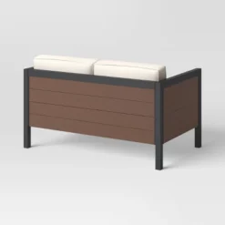 Bryant 2pc Faux Wood Patio Loveseat & Coffee Table - Gray/Natural - Threshold™ 14 Bryant 2pc Faux Wood Patio Loveseat & Coffee Table - Gray/Natural - Threshold™ -Sunnydaze Decor Store GUEST e7ed45fd b978 4207 ae3a e5295e23db39