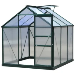 Outsunny Walk-in Plant Greenhouse For Backyard/Outdoor Use With Window And Door, Aluminum Frame, PC Board 21 Outsunny Walk-in Plant Greenhouse For Backyard/Outdoor Use With Window And Door, Aluminum Frame, PC Board -Sunnydaze Decor Store GUEST e88fde3d 11f2 4320 901a 3a6a63fb4801