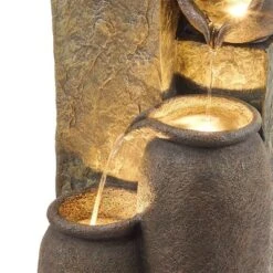 43" Indoor/Outdoor Pottery Fountain With Replaceable LED Lights Brown - Alpine Corporation 15 43" Indoor/Outdoor Pottery Fountain With Replaceable LED Lights Brown - Alpine Corporation -Sunnydaze Decor Store GUEST e93efb8f 3bea 4166 9ee3 91dbed156321