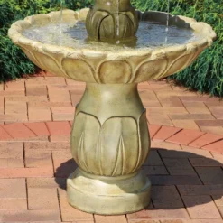 Sunnydaze Decor Sunnydaze 46"H Electric Polystone 3-Tier Classic Tulip Outdoor Water Fountain -Sunnydaze Decor Store GUEST e9428d1d fb54 4dab 83eb b40fae77d7a1