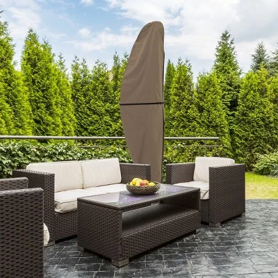 Nature Spring Offset Outdoor Umbrella Cover - Heavy-Duty Waterproof Protection 3 Nature Spring Offset Outdoor Umbrella Cover - Heavy-Duty Waterproof Protection