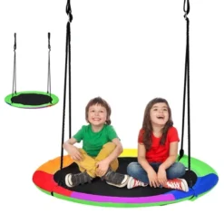 Costway 40'' Flying Saucer Tree Swing For Kids Round Tree Swing For Outdoor -Sunnydaze Decor Store GUEST ea36a680 90c8 444f 96f6 a1b2c520ff7a