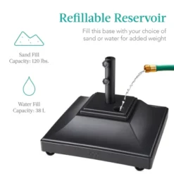 Best Choice Products Mobile Umbrella Base, Fillable Heavy-Duty Market Stand W/4 Wheels, 2 Locks, 120lb Capacity 12 Best Choice Products Mobile Umbrella Base, Fillable Heavy-Duty Market Stand W/4 Wheels, 2 Locks, 120lb Capacity -Sunnydaze Decor Store GUEST eaa1893f 8cd9 42c8 b70f 9bf92eb1b500