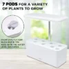 Ivation 7-Pod Indoor Herb Garden, Hydroponic Growing System Kit