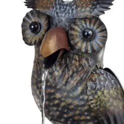 23" Iron Owl Fountain Brown - Alpine Corporation 9 23" Iron Owl Fountain Brown - Alpine Corporation -Sunnydaze Decor Store GUEST eae984ca 82bf 42e0 b702 01c42f878767