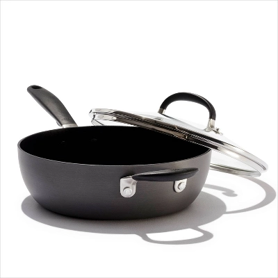 OXO 3qt Non-Stick Chef's Pan With Lid And Helper Handle Black 4 OXO 3qt Non-Stick Chef's Pan With Lid And Helper Handle Black - Image 2