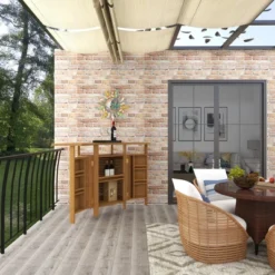 Patio Bar Table Teak - Olivia & May -Sunnydaze Decor Store GUEST ebfaaec2 be5a 4588 9d0f ff9393ac38ce