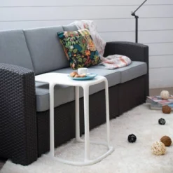 2pc Uno Side Table - Lagoon -Sunnydaze Decor Store GUEST ec12fd84 effb 47c7 877a 50de6653764c