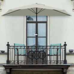 Nature Spring Half-Canopy Umbrella For Patios - 52" X 108" X 92", Tan 10 Nature Spring Half-Canopy Umbrella For Patios - 52" X 108" X 92", Tan -Sunnydaze Decor Store GUEST ec2c000c 56f8 4e5f 902c 49909277a015