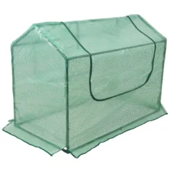 Sunnydaze Decor Sunnydaze Mini Greenhouse With 2 Zippered Side Doors - Green -Sunnydaze Decor Store GUEST ec69a2f0 0942 4ac5 ad3c a51458b84da0