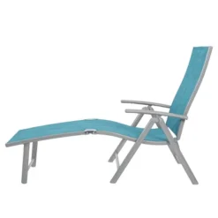 3pc Outdoor Aluminum Folding Adjustable Chaise Lounge Chair And Table Set Blue - Crestlive Products 10 3pc Outdoor Aluminum Folding Adjustable Chaise Lounge Chair And Table Set Blue - Crestlive Products -Sunnydaze Decor Store GUEST ed1c0330 af43 4db2 98bf 7f65fcdc34be