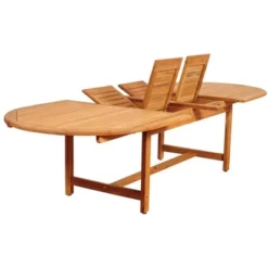 Noah 9pc Teak Wood Wicker Double-Extendable Oval Patio Dining Set - International Home Miami 9 Noah 9pc Teak Wood Wicker Double-Extendable Oval Patio Dining Set - International Home Miami -Sunnydaze Decor Store GUEST eeb14da7 4400 47ba 8ff5 3fed2280d37d