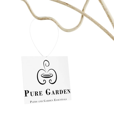 Garden Trellis-For Climbing Plants- 46-Inch White Decorative Leafy Vine & Butterfly Metal Panel-For Roses, Vegetable Plants & Flowers By Pure Garden 6 Garden Trellis-For Climbing Plants- 46-Inch White Decorative Leafy Vine & Butterfly Metal Panel-For Roses, Vegetable Plants & Flowers By Pure Garden - Image 4