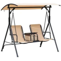 Outsunny 2 Person Covered Porch Swing With Pivot Storage Table, Cup Holder, & Adjustable Overhead Canopy 19 Outsunny 2 Person Covered Porch Swing With Pivot Storage Table, Cup Holder, & Adjustable Overhead Canopy -Sunnydaze Decor Store GUEST ef82f81c d5b8 46e9 bd3a 8e668522aea5