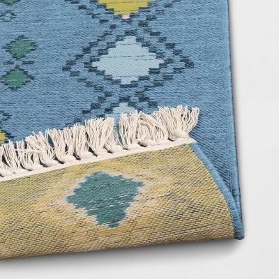 7'x10' Bright Moroccan Rectangular Woven Outdoor Area Rug Indigo - Opalhouse™ 5 7'x10' Bright Moroccan Rectangular Woven Outdoor Area Rug Indigo - Opalhouse™ - Image 3