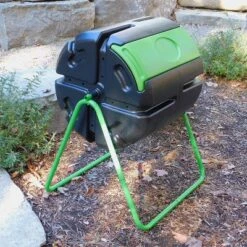 FCMP Outdoor HF-RM4000 HOTFROG 37 Gallon Plastic Single Chamber Roto Tumbling Composter Outdoor Elevated Rotating Garden Compost Bin, Black/Green 8 FCMP Outdoor HF-RM4000 HOTFROG 37 Gallon Plastic Single Chamber Roto Tumbling Composter Outdoor Elevated Rotating Garden Compost Bin, Black/Green -Sunnydaze Decor Store GUEST f16f5462 4a69 4dcd b062 03700323c70a