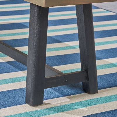 Raphael Acacia Wood Bench - Christopher Knight Home 4 Raphael Acacia Wood Bench - Christopher Knight Home - Image 2