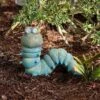 16" Solar Caterpillar Statue With LED Lights - Alpine Corporation -Sunnydaze Decor Store GUEST f1f70405 ebd6 412c 9fd2 567f01d83a7f