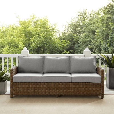 Bradenton Outdoor Wicker Sofa - Crosley 4 Bradenton Outdoor Wicker Sofa - Crosley - Image 2