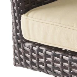 Braxton Wicker Swivel Patio Bar Stool With Cushion - Multi-Brown - Christopher Knight Home -Sunnydaze Decor Store GUEST f2a404d2 f169 4a74 ac5d 8964c2ec6a73