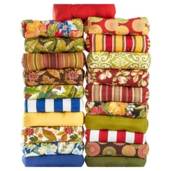 Shoreham Ikat Outdoor Seat Cushion - Kensington Garden -Sunnydaze Decor Store GUEST f4167bfc 4251 47e9 962e 7a5b734d6a64