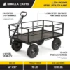 Gorilla Cart GOR1200-COM 9 Cubic Feet 1200 Pound Capacity Heavy Duty Durable Steel Utility Wagon Cart W/ 2 In 1 Towing Handle & Removable Sides, Black 2 Gorilla Cart GOR1200-COM 9 Cubic Feet 1200 Pound Capacity Heavy Duty Durable Steel Utility Wagon Cart W/ 2 In 1 Towing Handle & Removable Sides, Black -Sunnydaze Decor Store GUEST f537884e 324c 4cb0 b08a e62cd73c5677