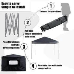 Aoodor Pop Up Canopy Tent With Removable Mesh Window Sidewalls, Portable Instant Shade Canopy With Roller Bag 15 Aoodor Pop Up Canopy Tent With Removable Mesh Window Sidewalls, Portable Instant Shade Canopy With Roller Bag -Sunnydaze Decor Store GUEST f58044cc a845 4c2e 8a15 d86a054f86e0