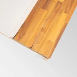 Loft Acacia 4pc Wood Sectional Sofa Set - Christopher Knight Home -Sunnydaze Decor Store GUEST f5c0abaa b5ba 412f b9a8 f021f311d541