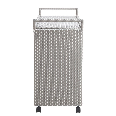 2pc Maksville Contemporary Outdoor Serving Cart & Trash Can - MiBasics 10 2pc Maksville Contemporary Outdoor Serving Cart & Trash Can - MiBasics - Image 8