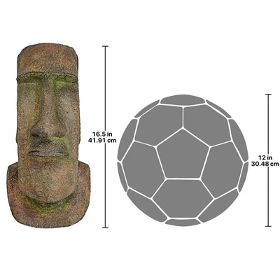 Design Toscano Easter Island Ahu Akivi Moai Monolith Statue: Medium 8 Design Toscano Easter Island Ahu Akivi Moai Monolith Statue: Medium - Image 6