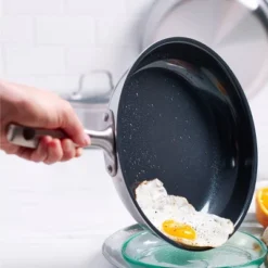 GreenPan Greenwich 12" Stainless Steel Frypan With Lid 8 GreenPan Greenwich 12" Stainless Steel Frypan With Lid -Sunnydaze Decor Store GUEST f6801e0b 943e 4604 b53b aa64f8ae54f0