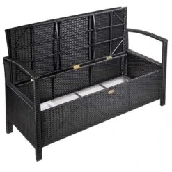 Barton Outdoor Patio Deck Box Storage Bench W/ Seat Cushion Furniture, Black 8 Barton Outdoor Patio Deck Box Storage Bench W/ Seat Cushion Furniture, Black -Sunnydaze Decor Store GUEST f81fd731 fb78 4281 ae2a 24f03390cb83