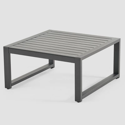 Navan 12pc Aluminum Sectional Sofa Seating Set Black/Dark Gray - Christopher Knight Home 8 Navan 12pc Aluminum Sectional Sofa Seating Set Black/Dark Gray - Christopher Knight Home - Image 6