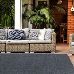 World Rug Gallery Contemporary Flatweave Indoor/Outdoor Area Rug -Sunnydaze Decor Store GUEST f93d6977 d24e 4e6e 93b3 f5ca813fb881